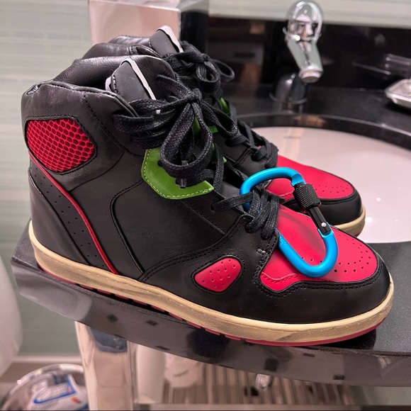 Ales Grey Hi top leather sneakers - Picture 1 of 15